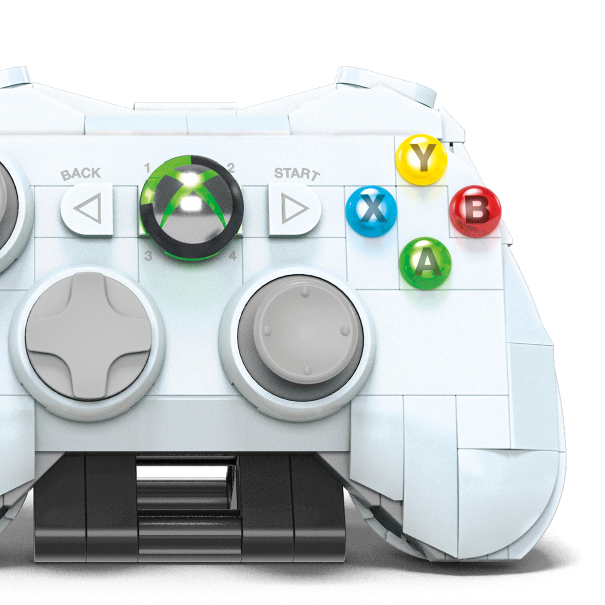 Coffret de Construction - MEGA - Réplique Xbox 360 - 1342 pieces - Manette avec LED - Pour Adultes