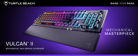 Clavier gaming PC mécanique - TURTLE BEACH - Vulcan II - Noir
