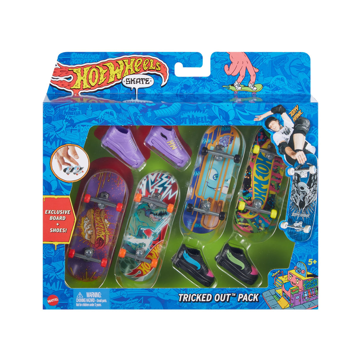 Hot Wheels-Skate-Coffret Fingerskate Tony Hawk-Assortiment HGT84