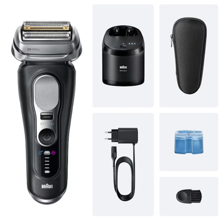Rasoir électrique - BRAUN - Série 9 9660cc - 60 min - Étanche - Noir