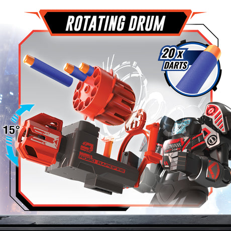 Robot radiocommandé - YCOO - RAPIDFIRE - 19 cm - 15 actions programmables - Des 5 ans