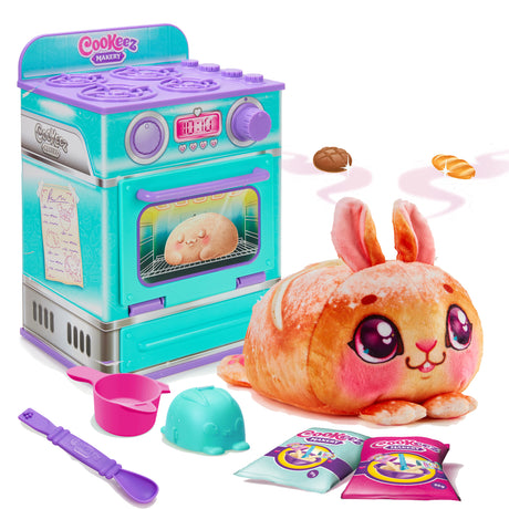 Fabrique a Pâtisserie Bleue - MOOSE TOYS - COOKEEZ MAKERY - Four interactif, peluche parfumée et accessoires