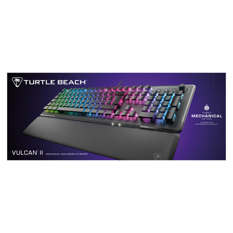 Clavier gaming PC mécanique - TURTLE BEACH - Vulcan II - Noir