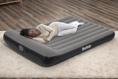 Matelas gonflable - BESTWAY - 671BS - Tritech Queen - 2 places, pompe USB intégrée, 2,03 m x 1,52 m x 30 cm