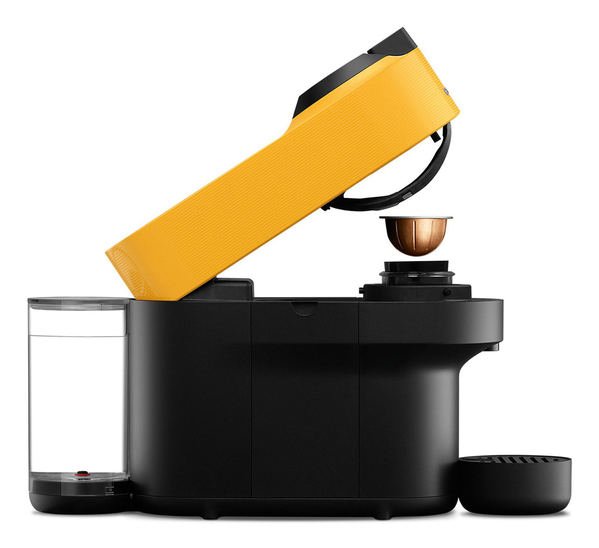 Machine a café capsules - Nespresso - De'Longhi - Vertuo pop - ENV90.Y - Jaune - 7 capsules Nespresso incluses