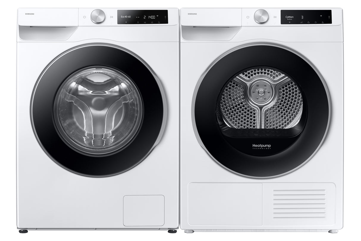 Lave-linge hublot SAMSUNG AI ecobubble™ WW11DG6B25LE - 11 kg - Digital Inverter - L60cm - 1400 trs/min - Classe A-10% - Blanc