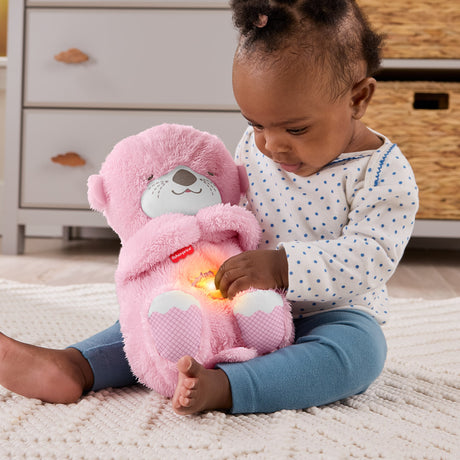 Fisher-Price - Ma Loutre Câlins Bonne Nuit - Peluche et veilleuse - Rose - Fisher-Price - JLJ33