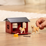 Coffret Niche avec Golden Retriever, SCHLEICH 42722 Farm World, Des 4 ans