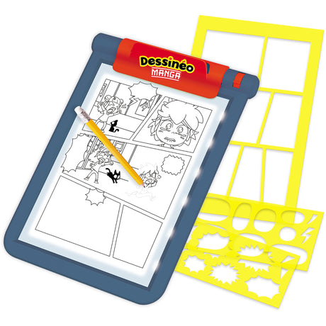 Jeu créatif - NATHAN - Dessinéo Manga - Tablette lumineuse pour créer des mangas