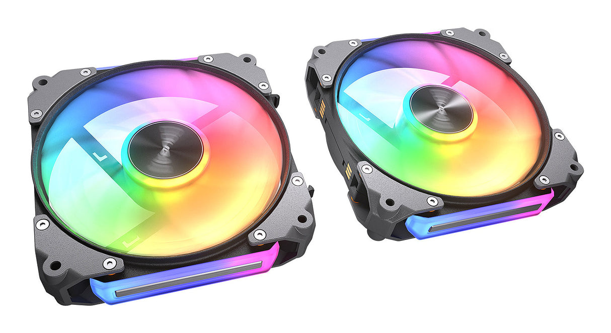 Lot de 3 Ventilateurs de boitier Cougar Apolar RGB - 12cm (Noir)