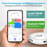 Aspirateur laveur robot X10 SW MEDION MD11782 - 120 min - 2700 Pa - 400 ml - Blanc