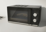 Micro-ondes CANDY Moderna CMW20TNMB 700 W 20L Noir - Fonction Décongélation - Plateau Tournant en Verre - 6 Niveaux de Puissance