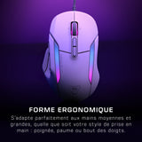Souris gaming filaire - Turtle Beach Kone™ II - Ultra légere - Blanc, 26 000 DPI, 23 fonctions personnalisables