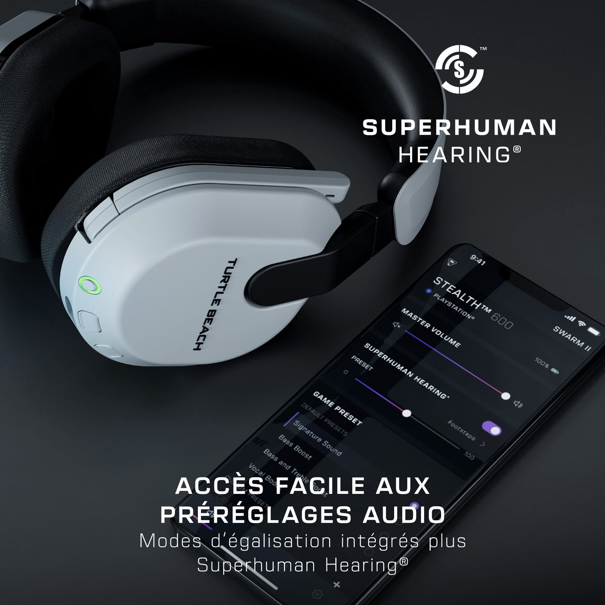 Casque de gaming multi-plateforme sans fil - TURTLE BEACH - Stealth™ 600 PS (Gen 3) - Blanc