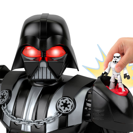 Robot Imaginext Dark Vador de plus de 60 cm, avec effets sonores et lumineux, Star Wars, des 3 ans, Fisher-Price HXG51