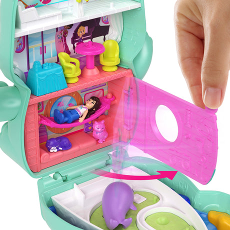 Polly Pocket-Coffret Chaton Marin-Jouet De Voyage - 4 ans+- JCR37