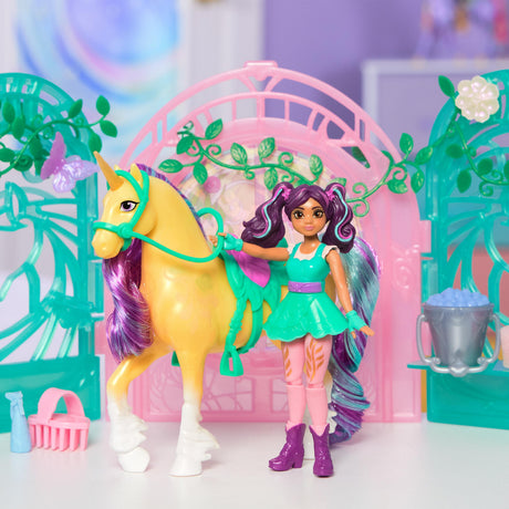 SPIN MASTER PLAYSET MINI POUPEE AVA ET LEAF COLOR REVEAL Unicorn Academy