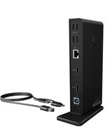 Station d'accueil USB-C 3.0 Icy Box IB-DK2251AC avec alimentation (Noir)