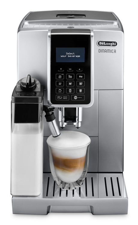 Machine expresso broyeur - De'Longhi - Dinamica - ECAM350.75.S - 6 recettes - Argent
