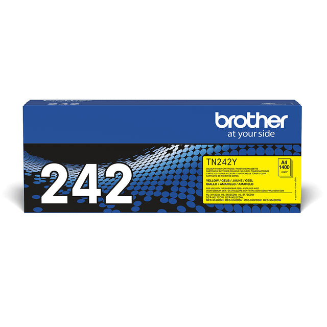 Toner Jaune Brother TN-242 - 1400 pages