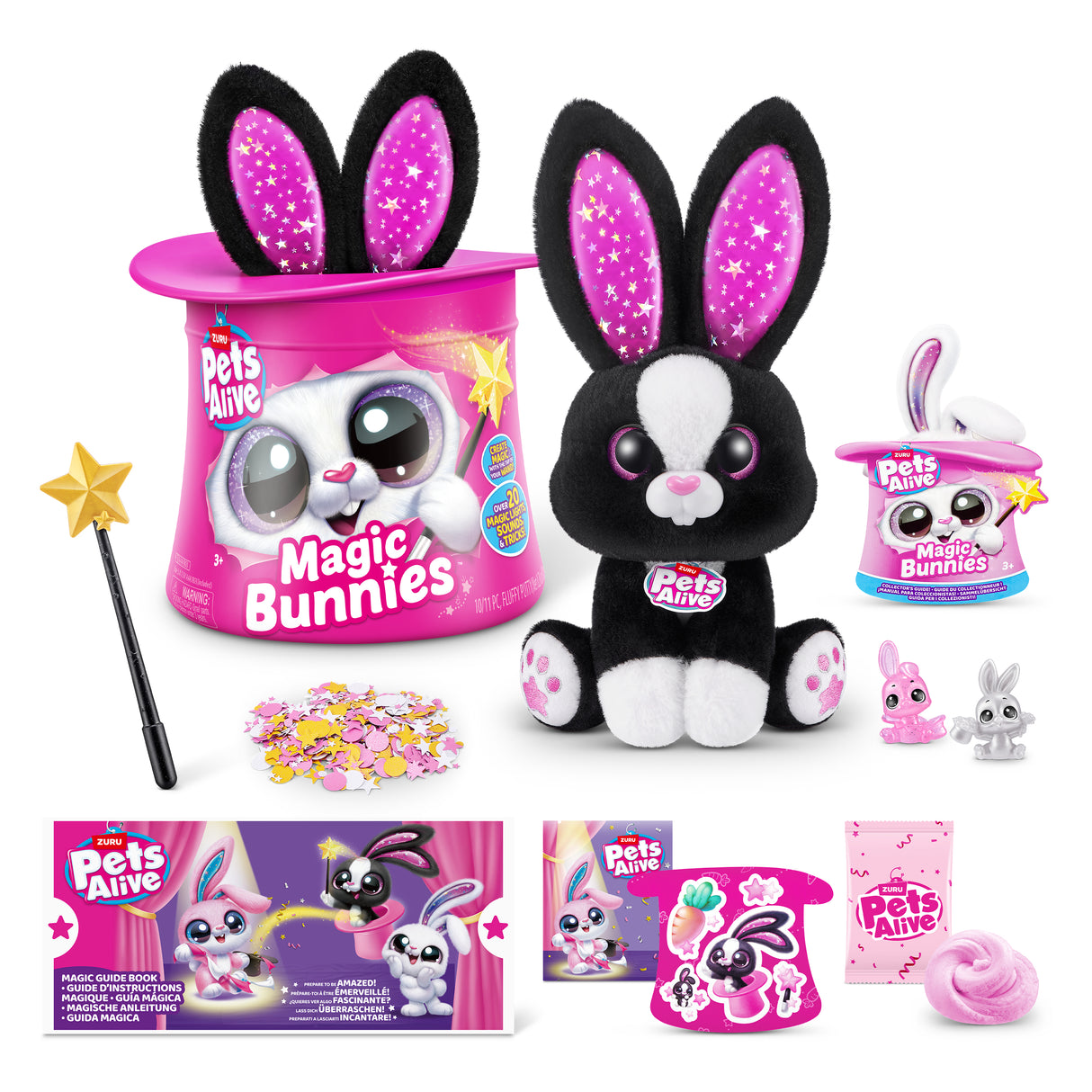 Jeu interactif - ZURU - PETS ALIVE Magic Bunnies - 20 surprises - Effets lumineux - Mixte