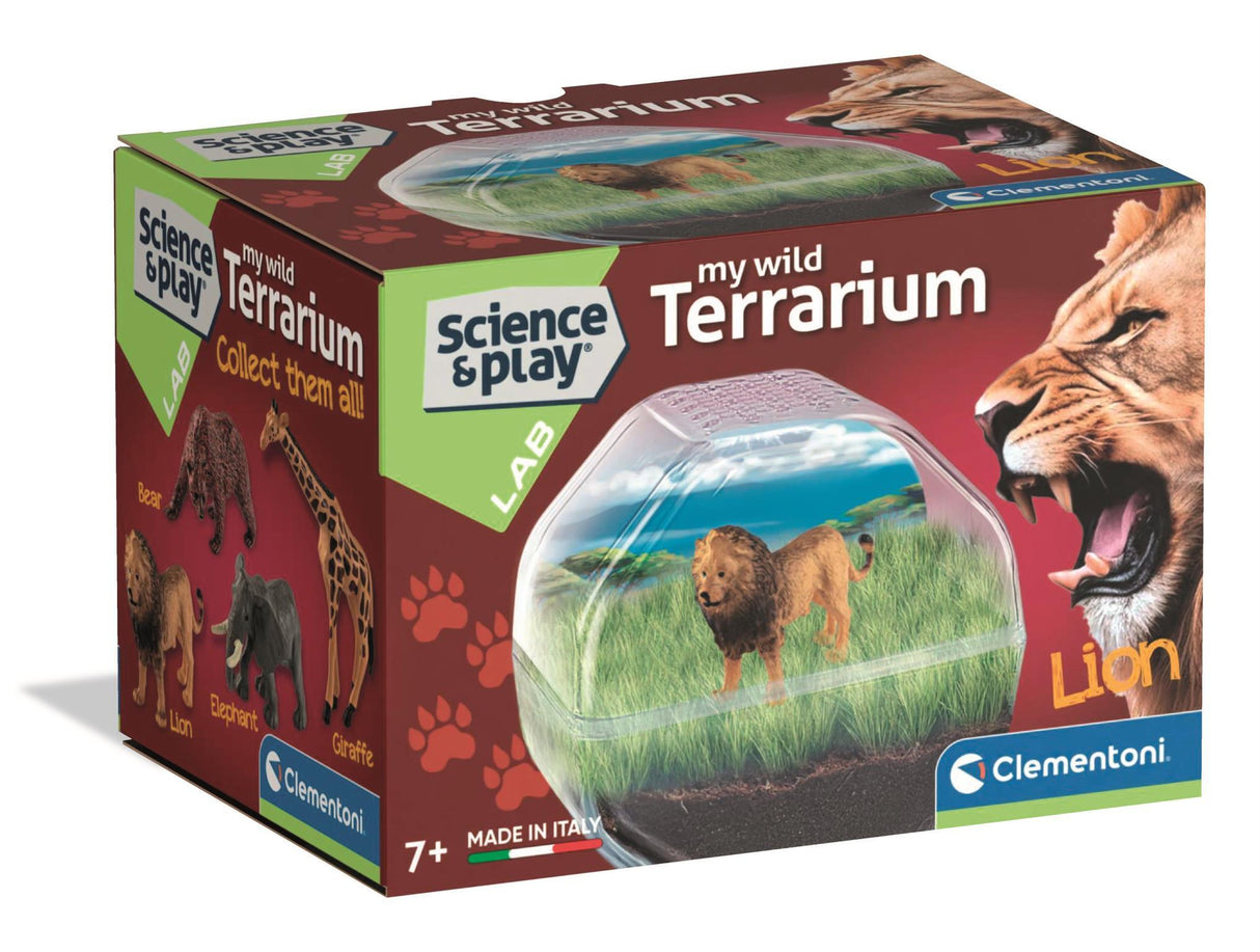 Mini Terrarium - Clementoni - Lion - Jeu de sciences et d'expériences - Des 7 ans - Fabriqué en Italie