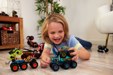 Voiture - Hot Wheels - Monster Trucks - Assortiment 1/64 - Multicolore - 6 roues