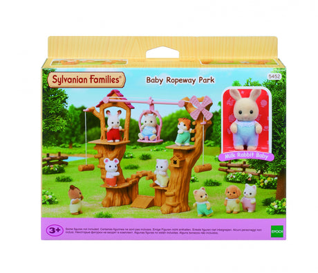 Figurine miniature - SYLVANIAN FAMILIES - La tyrolienne des bébés - Henry le bébé lapin creme - Multicolore