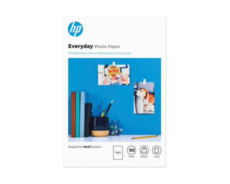 HP CR757A Papier d'impression photo Glossy - 100 feuilles - 200g - Blanc