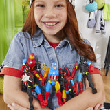 MixMashers SpiderMan, figurine 12 cm personnalisable a mélanger et combiner avec accessoires, Marvel, des 4 ans