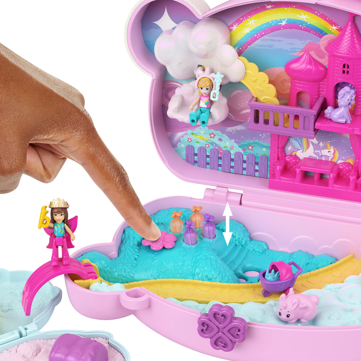 Polly Pocket - Coffret 2 en 1 Lapin - Avec 2 figurines et 12 accessoires - Polly Pocket - JFT88