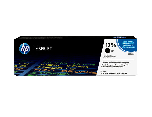 Cartouche de toner HP 125A noir pour imprimantes HP Color LaserJet CP1215/CP1515/CP1518/CM1312MFP