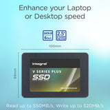 Disque SSD Integral V-Series Plus V2 512Go - S-ATA 2,5"