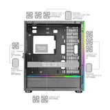 Boitier Grand Tour E-ATX Mars Gaming MC-Ult avec panneaux vitrés (Noir)