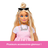 Barbie-Deluxe Style-Poupée Barbie Blonde a Robe Rose Pastel - 4ans+ - HYV27