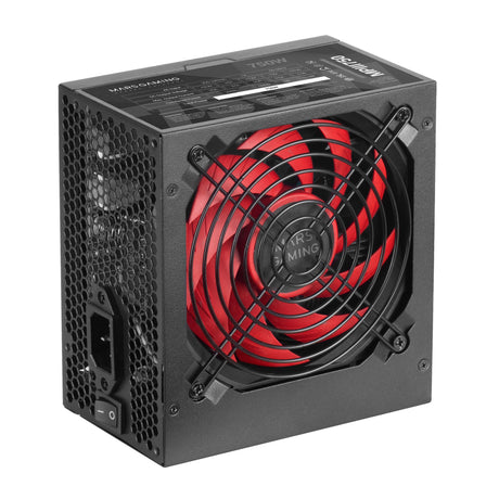 Alimentation ATX Mars Gaming MPIII - 750W (Noir/Rouge)