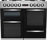 Piano de cuisson électrique BEKO - 6 gaz + 1 wok - 100 cm - PF335325DX - Inox