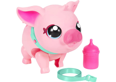 Jouet interactif - MOOSE TOYS - Little Live Pets Cochon rose - A partir de 5 ans - Piles incluses