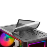 Boitier Moyen Tour ATX Mars Gaming MC-ART RGB avec panneaux vitrés (Noir)