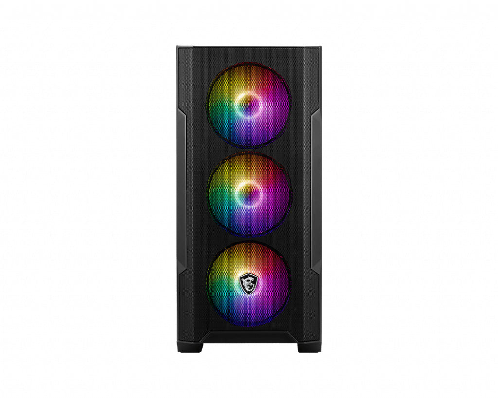Boitier Moyen Tour ATX MSI Mag Forge M100A RGB avec panneau vitré (Noir)