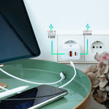 Chargeur secteur TooQ TQWC-2SC04 1x port USB-A + 1x port USB-C 20W (Blanc)