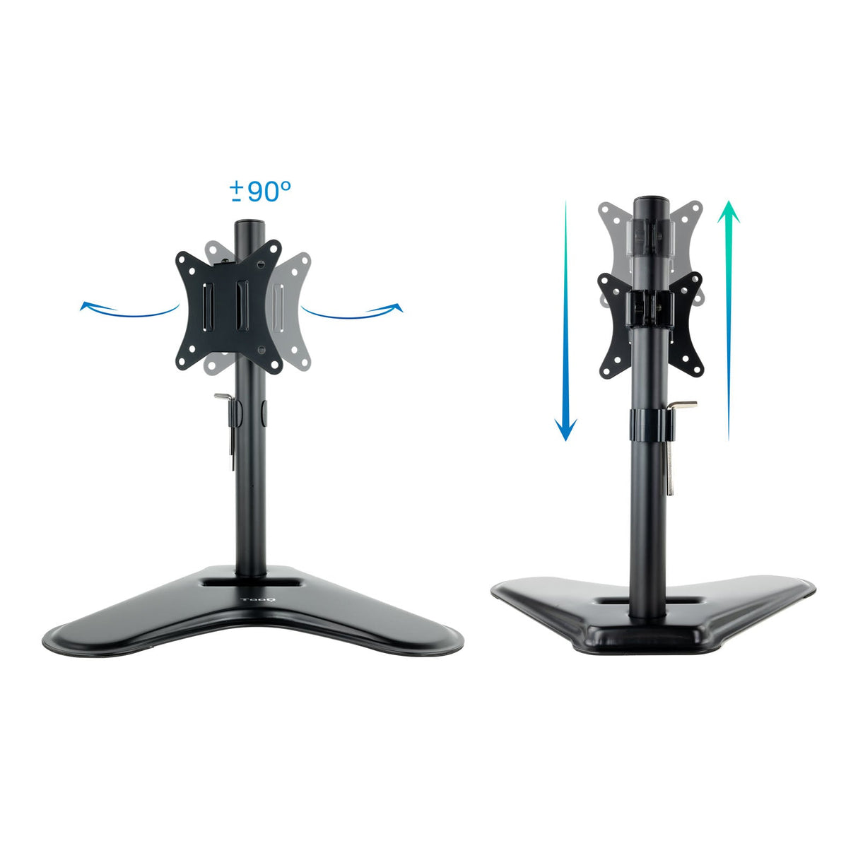 Support écran é poser Tooq DB1701TN 17"-32" (9kg max) (Noir)
