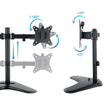 Support double-écran é poser Tooq DB1702TN 17"-32" (9kg max) (Noir)
