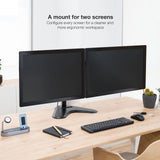 Support double-écran é poser Tooq DB1702TN 17"-32" (9kg max) (Noir)