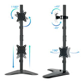 Support double-écran à poser Tooq DB1703TNV 17"-32 (9kg max) (Noir)