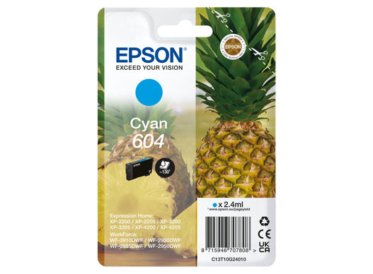 Encre - EPSON - Cyan - Ananas 604
