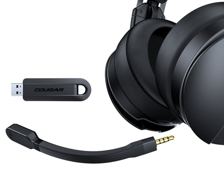 Casque Gamer sans fil Cougar Omnes Essential RGB (Noir)