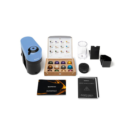 Machine a café capsules - Nespresso - De'Longhi - Vertuo pop - ENV90.A - Bleu - 7 capsules Nespresso incluses