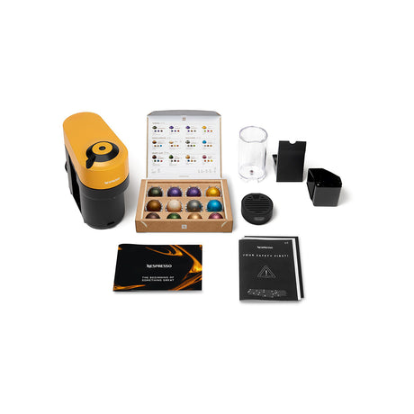 Machine a café capsules - Nespresso - De'Longhi - Vertuo pop - ENV90.Y - Jaune - 7 capsules Nespresso incluses