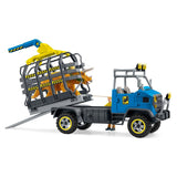 Mission de transport Dino, coffret de 43 pieces avec figurine tricératops et camion de transport, jouets dinosaures pour enfants